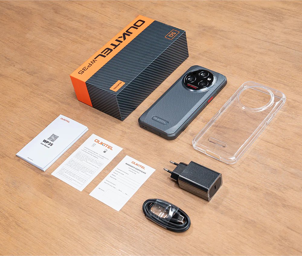 OUKITEL smartphone WP35, 6.6", 8/256GB, 5G, 11000mAh, IP68/IP69K, γκρι - Image 3