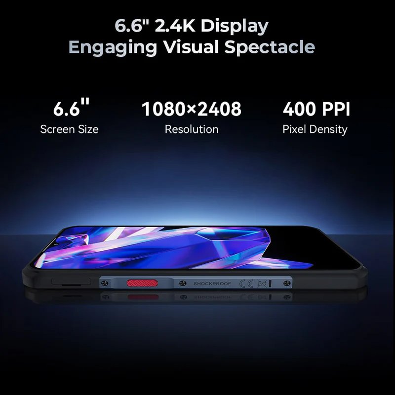 OUKITEL smartphone WP35, 6.6", 8/256GB, 5G, 11000mAh, IP68/IP69K, γκρι - Image 9