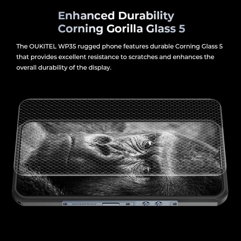 OUKITEL smartphone WP35, 6.6", 8/256GB, 5G, 11000mAh, IP68/IP69K, γκρι - Image 10