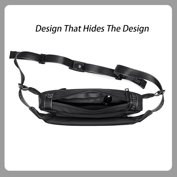 ARCTIC HUNTER τσάντα μέσης YB00047, 2L, μαύρη - Image 3