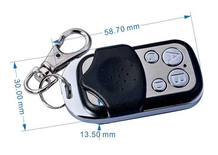 POWERTECH ασύρματο χειριστήριο YET026, 4 κανάλια, 433Mhz, face to face - Image 3