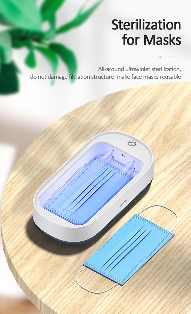 USAMS UV αποστειρωτής κινητών, US-ZB150, λευκός - Image 4