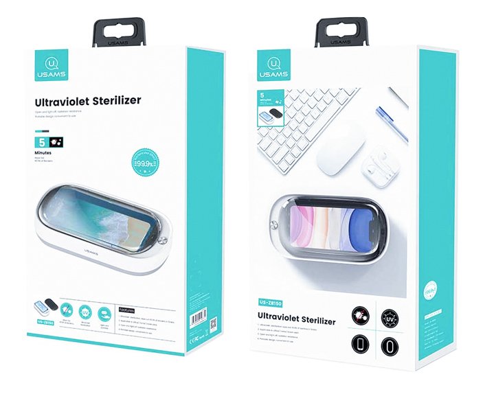 USAMS UV αποστειρωτής κινητών, US-ZB150, λευκός - Image 8