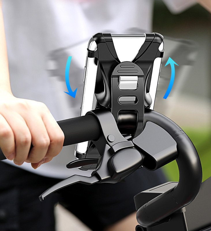 USAMS βάση ποδηλάτου για smartphone US-ZJ053, λαστιχένια, μαύρη - Image 4