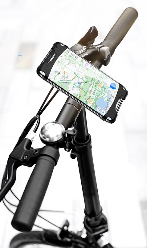 USAMS βάση ποδηλάτου για smartphone US-ZJ053, λαστιχένια, μαύρη - Image 5