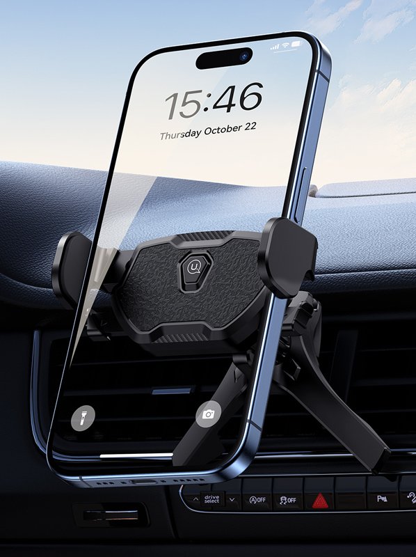 USAMS βάση smartphone αυτοκινήτου US-ZJ077 για αεραγωγούς, μαύρη - Image 2
