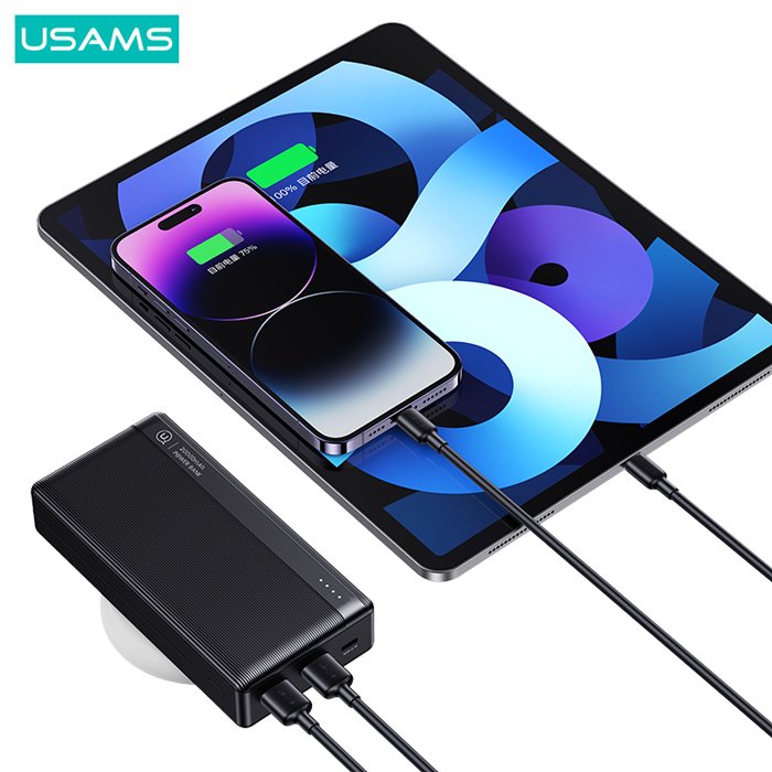 power bank US-CD205, 2x USB thyres exodoy, 10000mAh, 10W, leyko 6058 5001 - 10000mAh