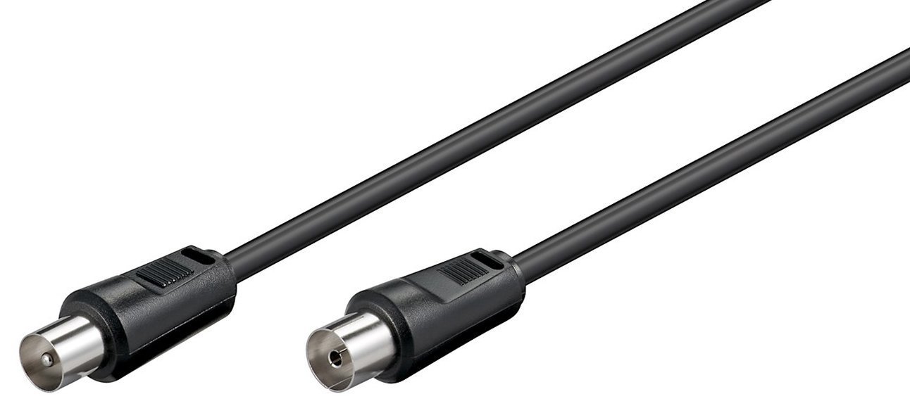 GOOBAY καλώδιο κεραίας αρσενικό σε θηλυκό , <70dB, CCS, 2.5m, μαύρο 2524 - Image 2