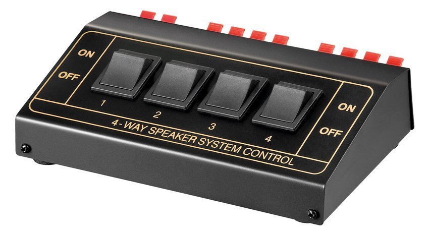 GOOBAY switch 4 σετ ηχείων , έως 200W, μαύρο 2954