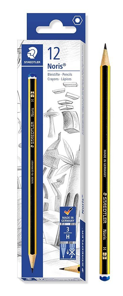 STAEDTLER ξύλινο μολύβι Noris , εξάγωνο, H3, 12τμχ 2420