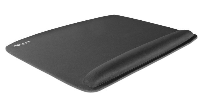 DELOCK mousepad για laptop με στήριγμα καρπού , 320x420mm, μαύρο 4573