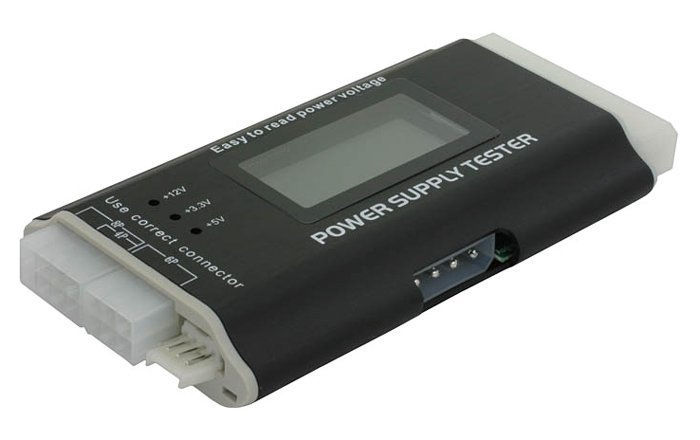 DELOCK tester τροφοδοτικού PC , 3.3V/5V/12V, ATX/BTX/ITX 4363