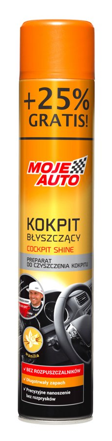 MOJE AUTO σπρέι γυαλίσματος πλαστικών αυτοκινήτου , βανίλια, 750ml 7827