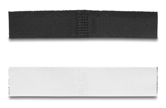 DELOCK αυτοκόλλητα δεματικά καλωδίων , τύπου Velcro, μαύρο, 10τμχ 4144 - Image 4