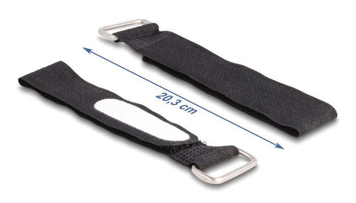 imantes typoy Velcro, 20.3 x 2cm, mayros, 5tmch 3981 Dematika typoy velcro