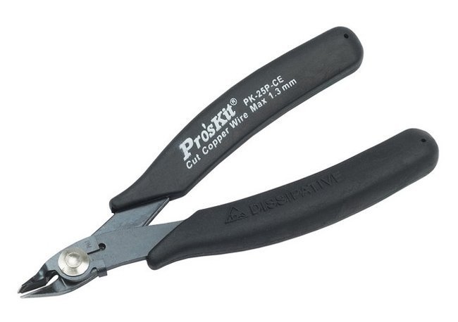 PROSKIT πλαγιοκόφτης  με αγώγιμες λαβές, max Φ1.6mm, 130mm 6532
