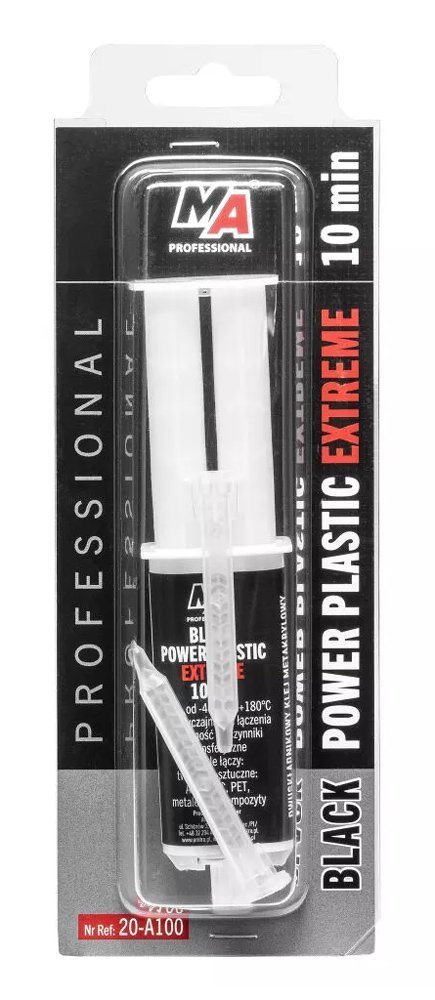 MA PROFESSIONAL κόλλα 2 στοιχείων  για πλαστικά, 25ml, μαύρη 9724