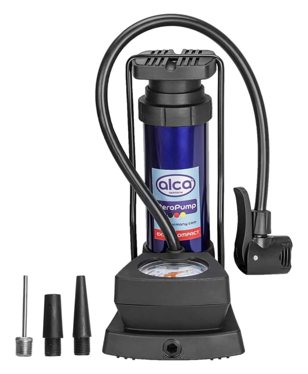 ALCA τρόμπα ποδιού  με μανόμετρο, 160PSI, μπλε 9275
