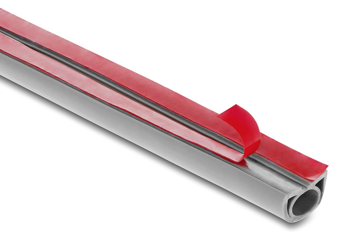 DELOCK κανάλι καλωδίων με αυτοκόλλητο, εύκαμπτο PVC, 20x10mm, 2m, γκρι 9742 - Image 3