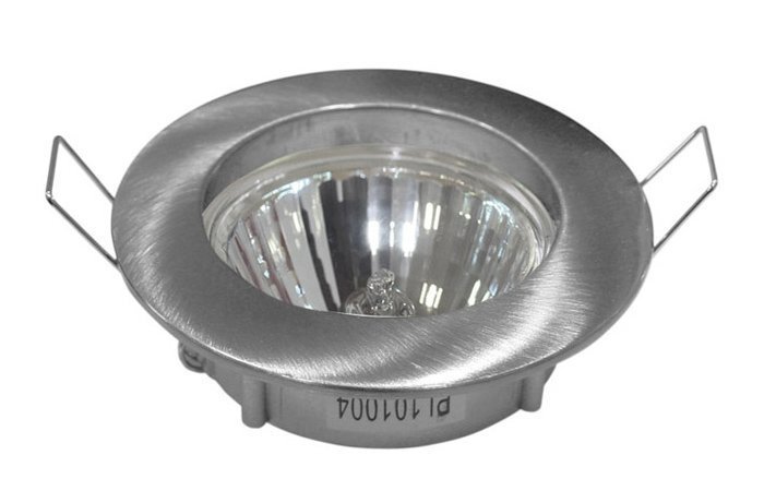 ADELEQ μεταλλικό πλαίσιο spot για G5.3, χωνευτό, 12V, 50W, inox, 2τμχ 2496