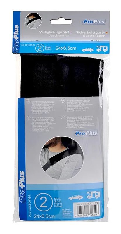 PROPLUS μαξιλαράκια ζώνης αυτοκινήτου , μαύρα, 2τμχ 6746 - Image 5
