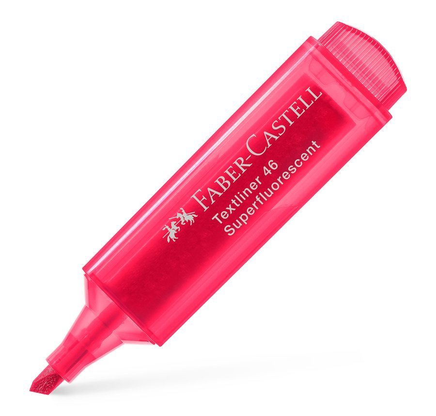 FABER-CASTELL markadoros ypogrammisis Textliner 1546, kokkinos, 1tmch 6542 Markadoros ypogrammisis 1