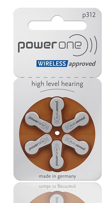 POWER ONE μπαταρίες ακουστικών βαρηκοΐας P31, mercury free, 1.45V, 6τμχ 1705