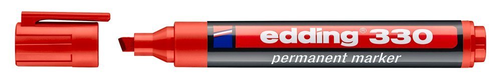 EDDING ανεξίτηλος μαρκαδόρος 330, 1-5mm, επαναγεμιζόμενος, κόκκινος 9397
