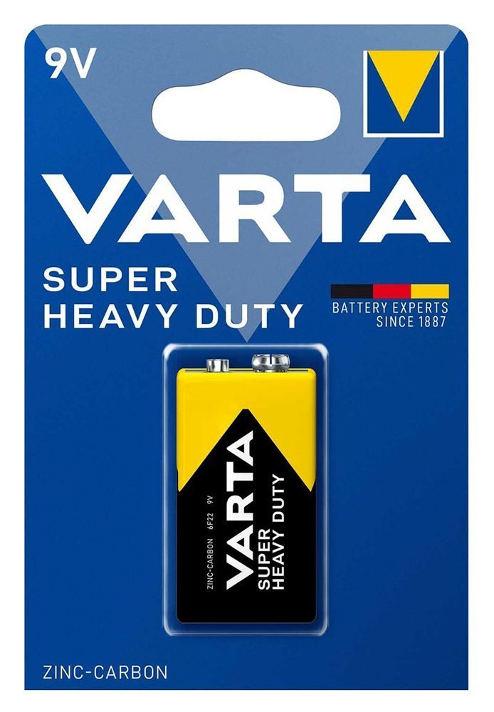 VARTA μπαταρία Zinc Carbon Super Heavy Duty, 9V, 1τμχ 6964
