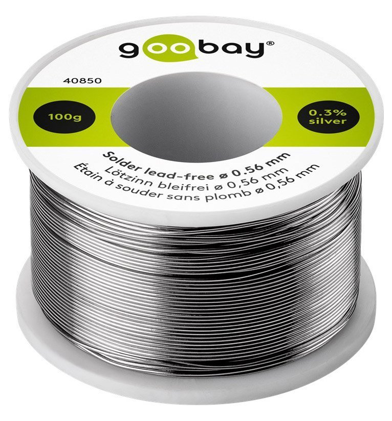GOOBAY σύρμα συγκόλλησης  Φ0.56mm, χωρίς μόλυβδο, 100γρ, 1τμχ 2434