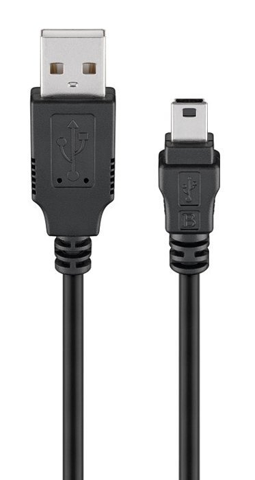 GOOBAY καλώδιο USB σε USB Mini , 480Mbps, 1m, μαύρο 6847