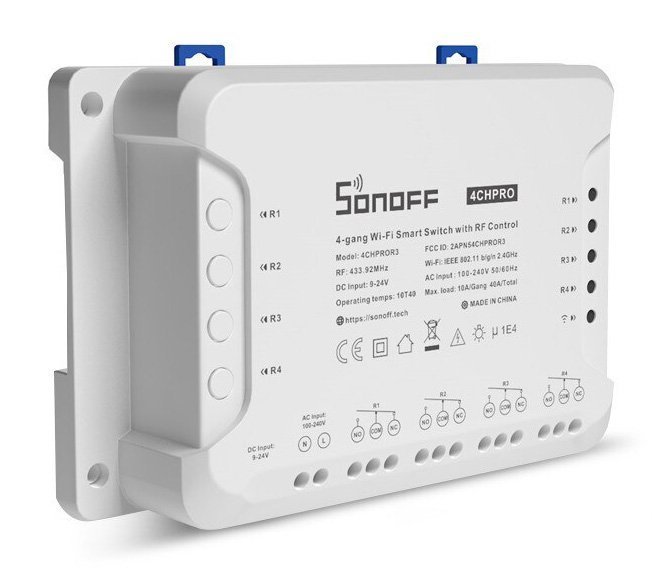 SONOFF Smart Διακόπτης  PRO R3, 4 θέσεων, 40A, RF control, λευκός 1841