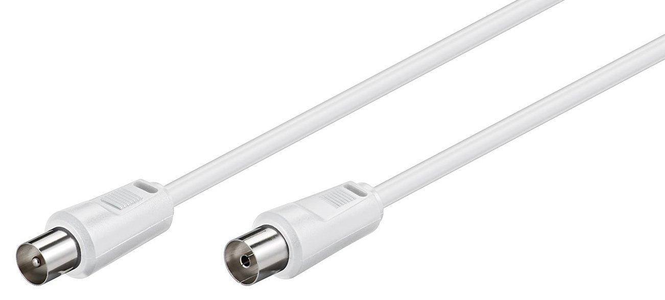 GOOBAY καλώδιο κεραίας αρσενικό σε θηλυκό , <70dB, CCS, 0.5m, λευκό 2238 - Image 2