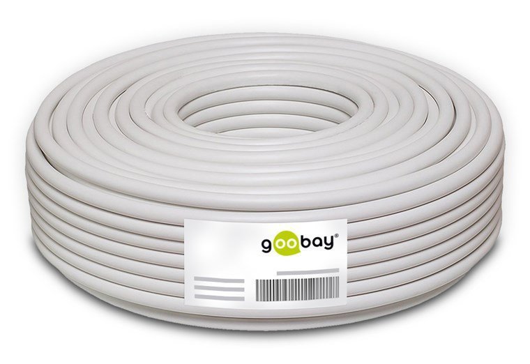 GOOBAY καλώδιο κεραίας , 100dB, 75Ω, CCS, 25m, λευκό 2819 - Image 2