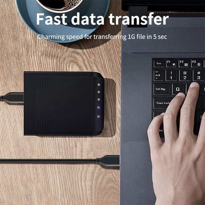 CABLETIME καλώδιο USB-C σε USB CMAMN, 3A, 5Gbps, 2m, μαύρο 2338 - Image 2