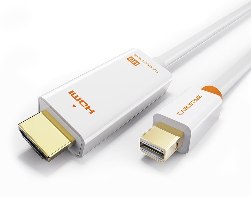 CABLETIME καλώδιο HDMI σε Mini DisplayPort CT-03G, 1080p, 1.8m, λευκό 2360