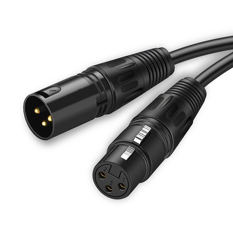 CABLETIME καλώδιο μικροφώνου XLR 11B24, 3-pin, 24AWG, 20m, μαύρο 2391