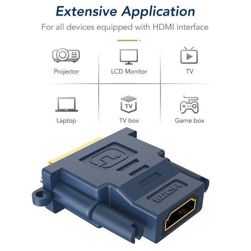 CABLETIME αντάπτορας HDMI σε DVI HA0R, 1080p, μπλε 2409 - Image 4