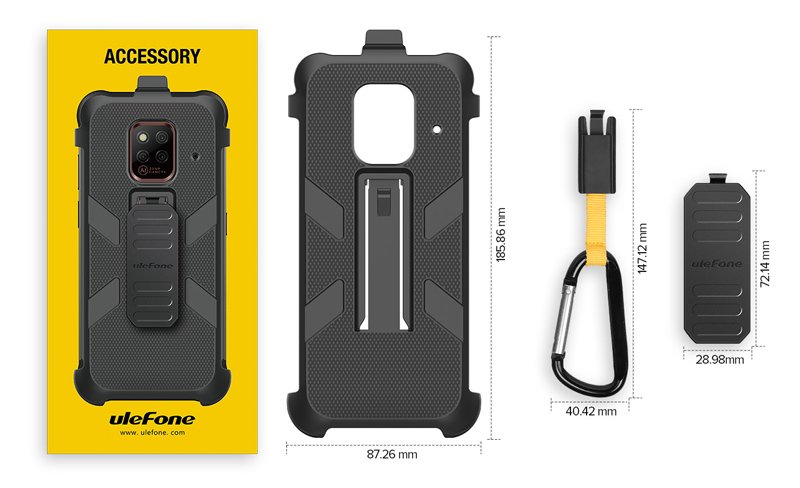 thiki prostasias gia Power Armor 14, mayri 5033 Back cover
