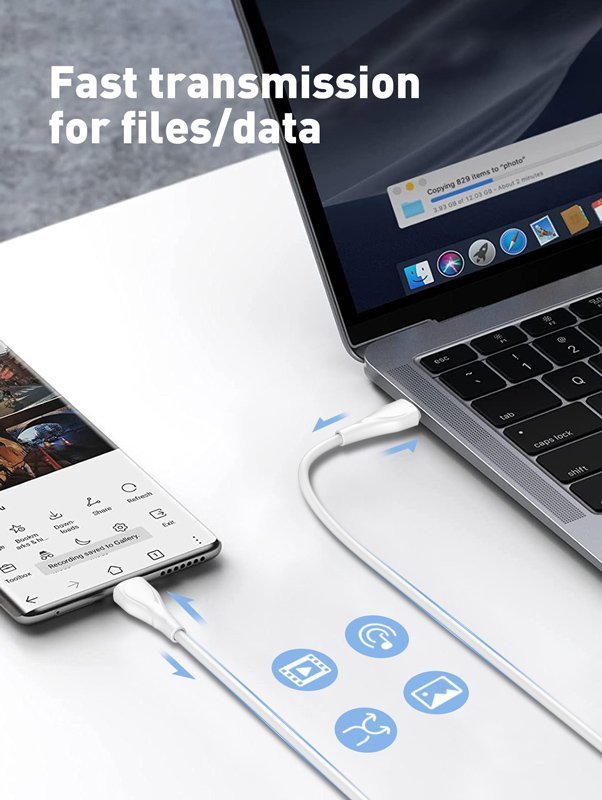 kalodio USB-C se USB-C LC611C, 65W PD, 1m, prasino 5635 65 watt