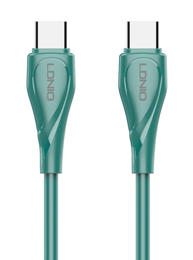 LDNIO καλώδιο USB-C σε USB-C LC611C, 65W PD, 1m, πράσινο 5635