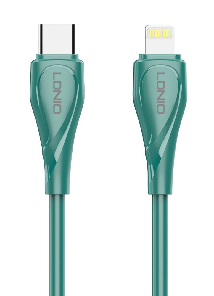 LDNIO καλώδιο Lightning σε USB-C LC611I, 30W PD, 1m, πράσινο 5637