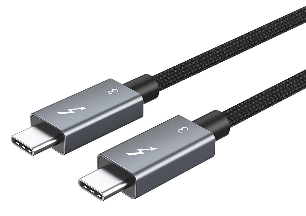 CABLETIME καλώδιο USB-C σε USB-C CT-C160-U31-TB3, 100W, 40Gbps, 4K/60Hz, 0.5m, μαύρο 8507