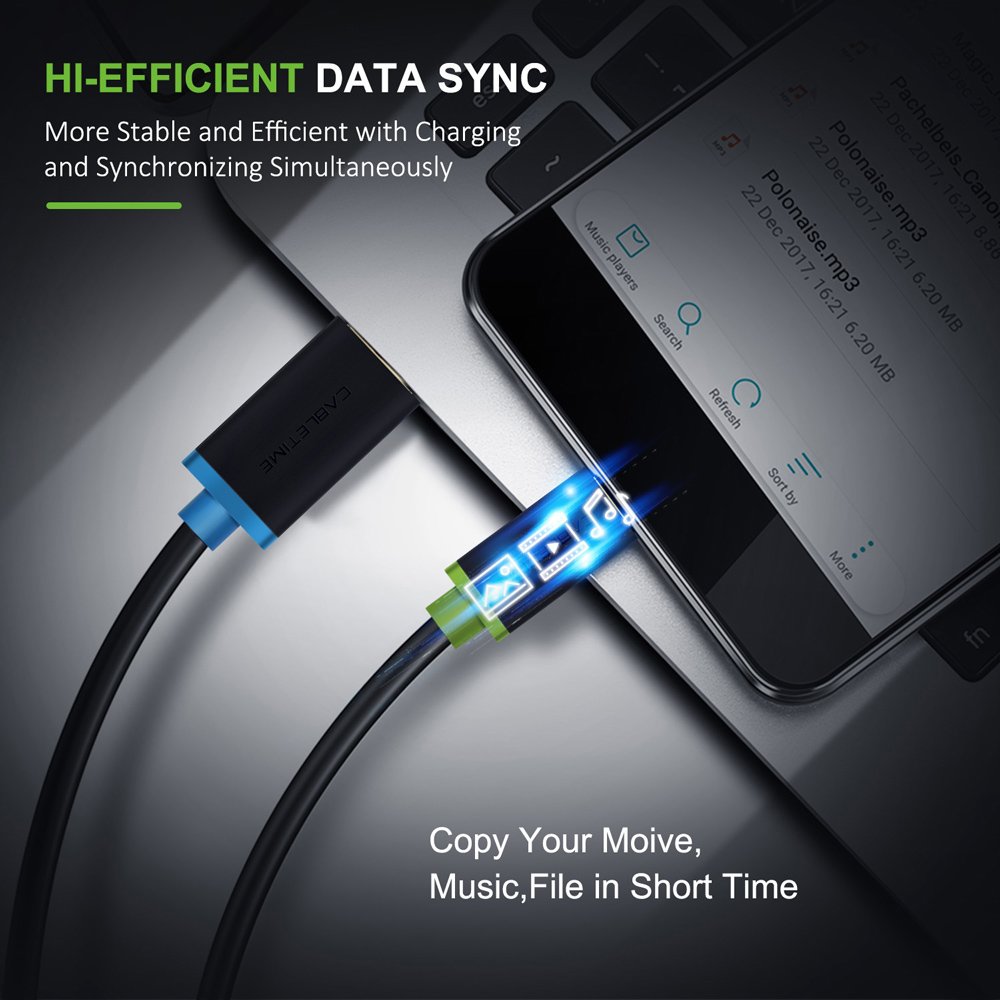 CABLETIME καλώδιο USB-C σε USB CT-C160-U33-CMAMG, 3A, 5Gbps, 3m, μαύρο 8519 - Image 2