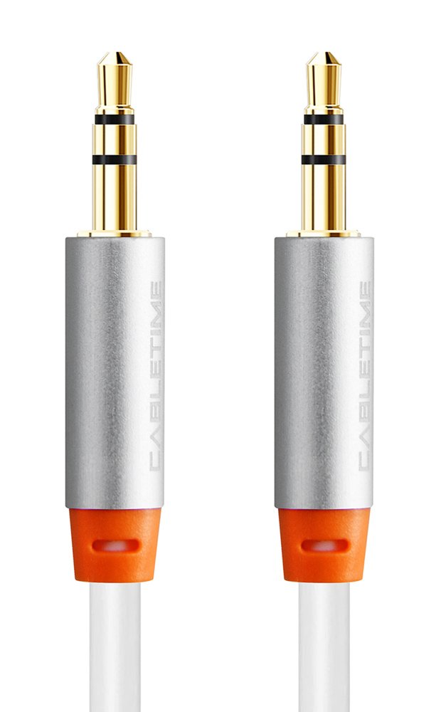 CABLETIME καλώδιο ήχου 3.mm CT-AV311-P11G, gold plated, 3m, λευκό