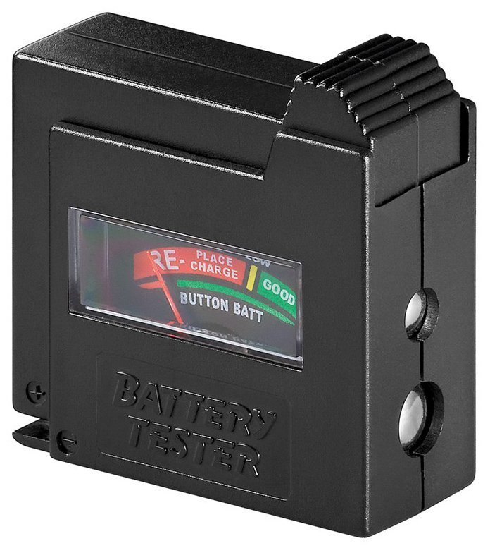 GOOBAY battery tester , για AAA/AA/C/D/9V/N, μαύρο 2977