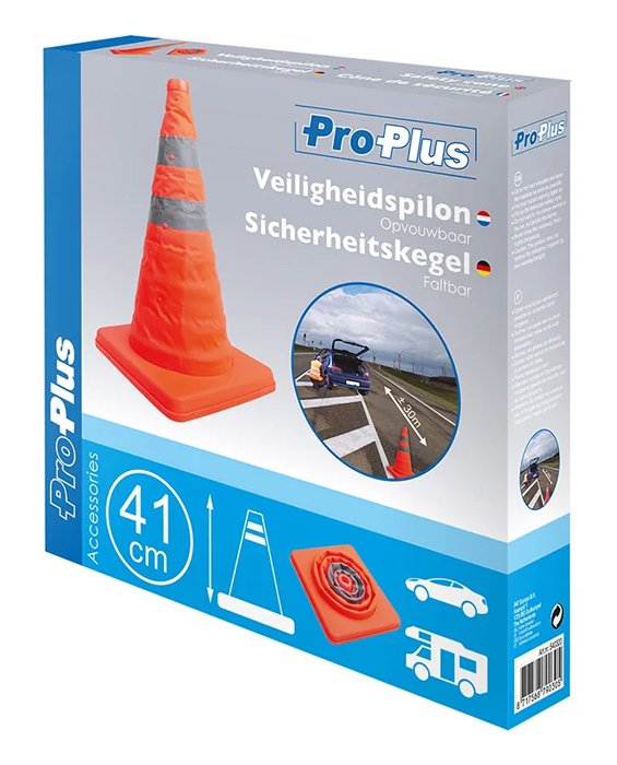 PROPLUS κώνος κυκλοφορίας , πτυσσόμενος, 41cm, πορτοκαλί 6769 - Image 4