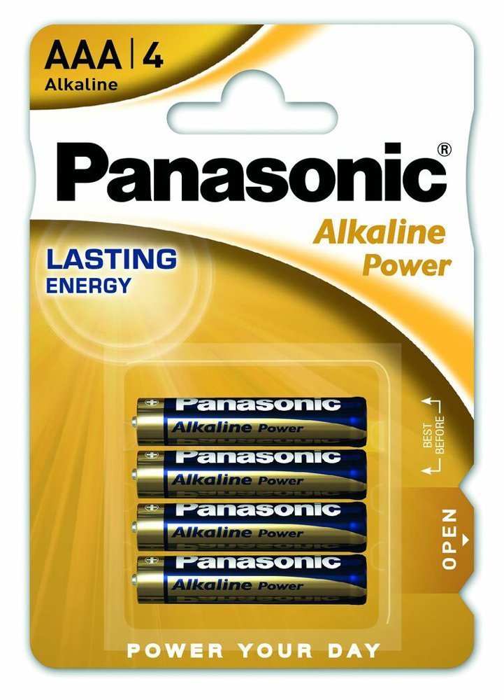 PANASONIC αλκαλικές μπαταρίες Alkaline Power, AAA/LR03, 1.5V, 4τμχ 6981