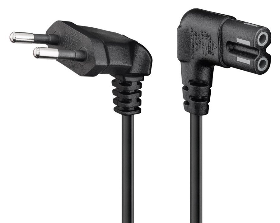 kalodio trofodosias Euro, goniako, 2x0.75 mm², 0.5m, mayro 2704 0.50m