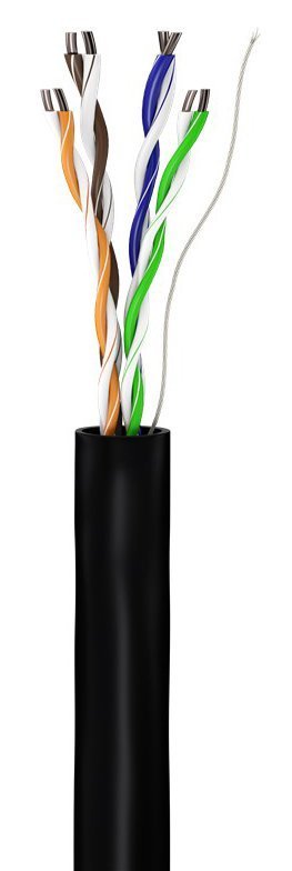 GOOBAY καλώδιο δικτύου , CAT 5e U/UTP, CCA, έως 40m, 100m, μαύρο 3003